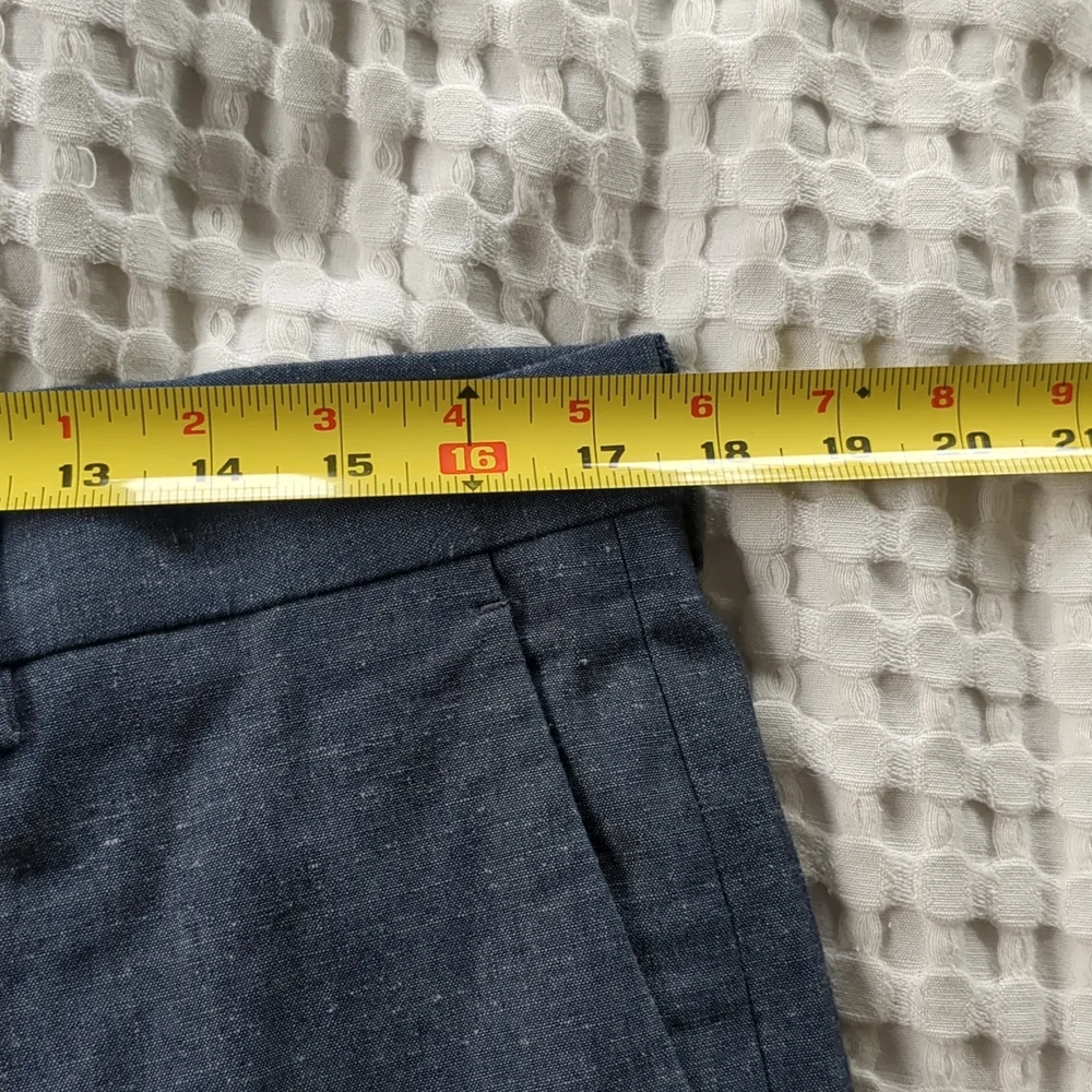 J‎ Crew Ludlow Slim Cotton Pants Size 34 Blue 35X32